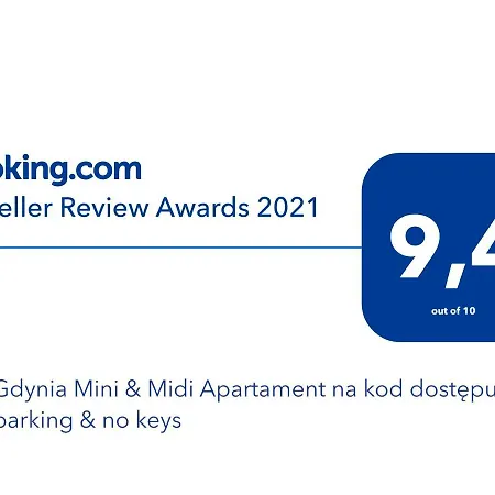 24h Mini Na Kod Dostepu & Free Parking & No Keys * Gdynia